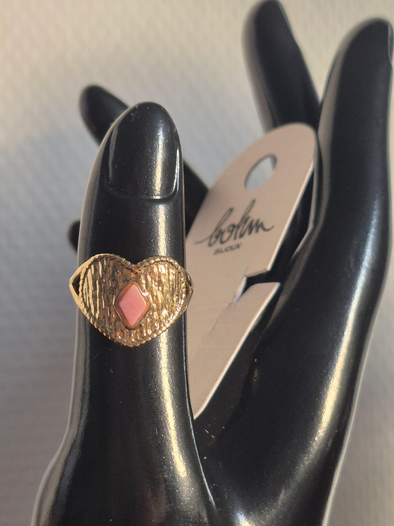 💍 Bague Bohm neuve – Acier inoxydable – Taille ajustable